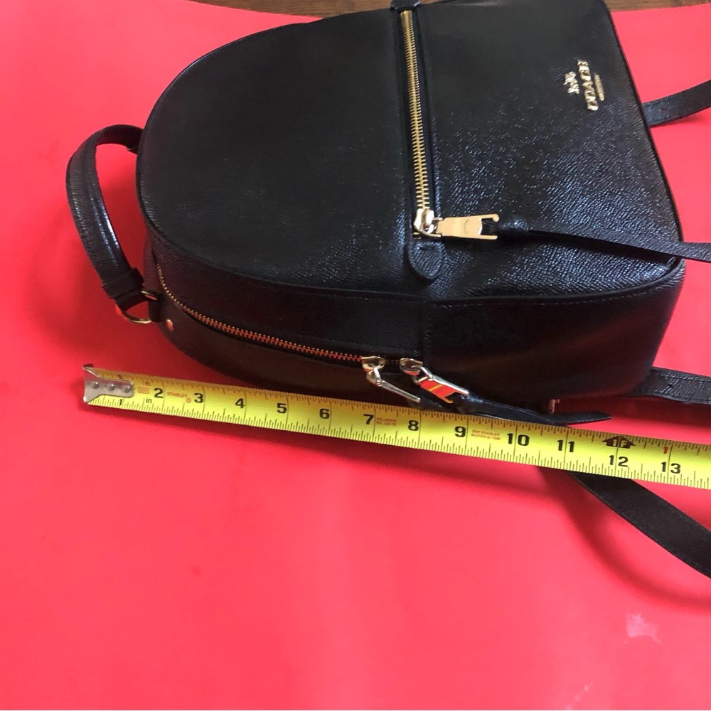 Coach Jordyn Black Leather Backpack - Picture 5 of 12